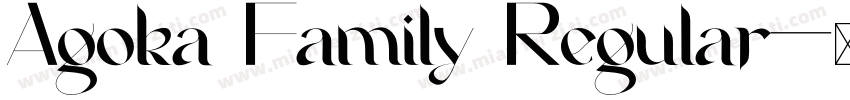 Agoka Family Regular字体转换
